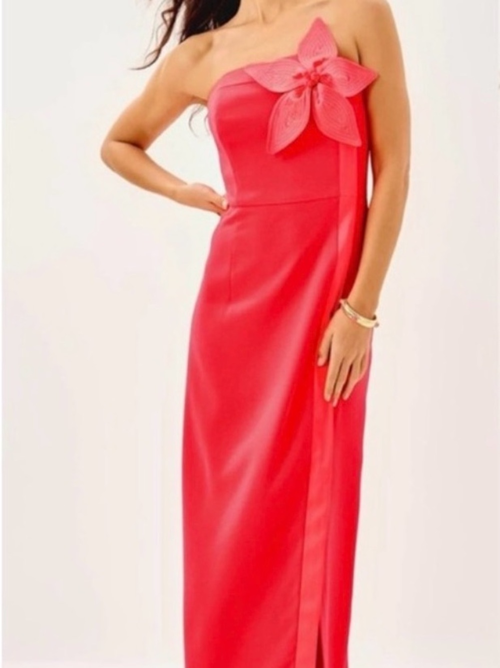 NWT Lilly Pulitzer 16 ANASOPHIA MAXI DRESS 👗 in “Cane Coral” sz 16 ✨💲298 - Picture 1 of 9
